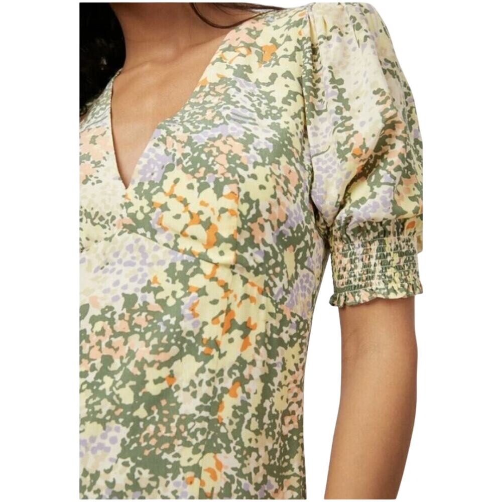 Rails Roma Gardenia Romantic Floral Lightweight V-Neck Mini Dress Size Medium - Picture 6 of 15